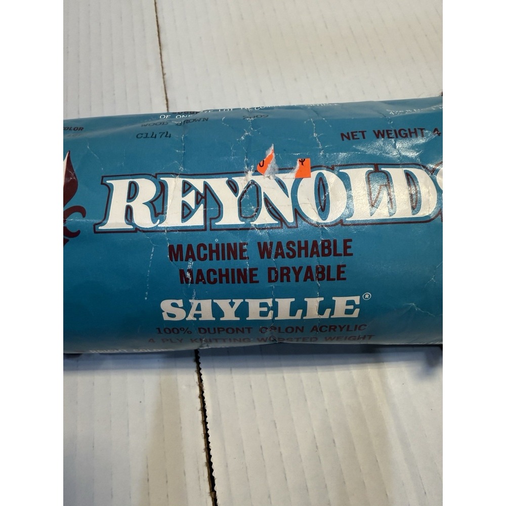 Vintage Reynolds Sayelle Sears Acrylic Rug Yarn Lot Orlon Heavyweight Made USA - Picture 10 of 16